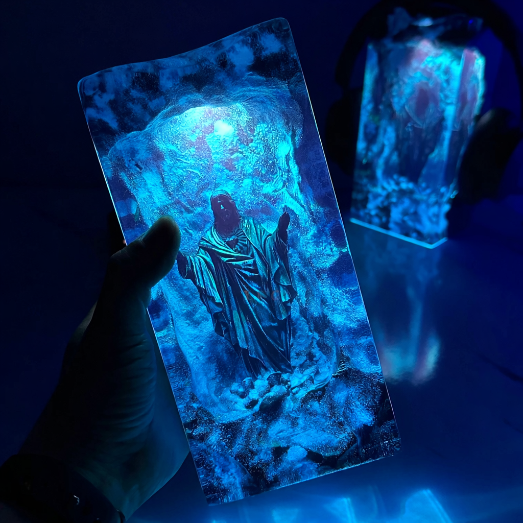 "Eternal Light" Resin Lamp