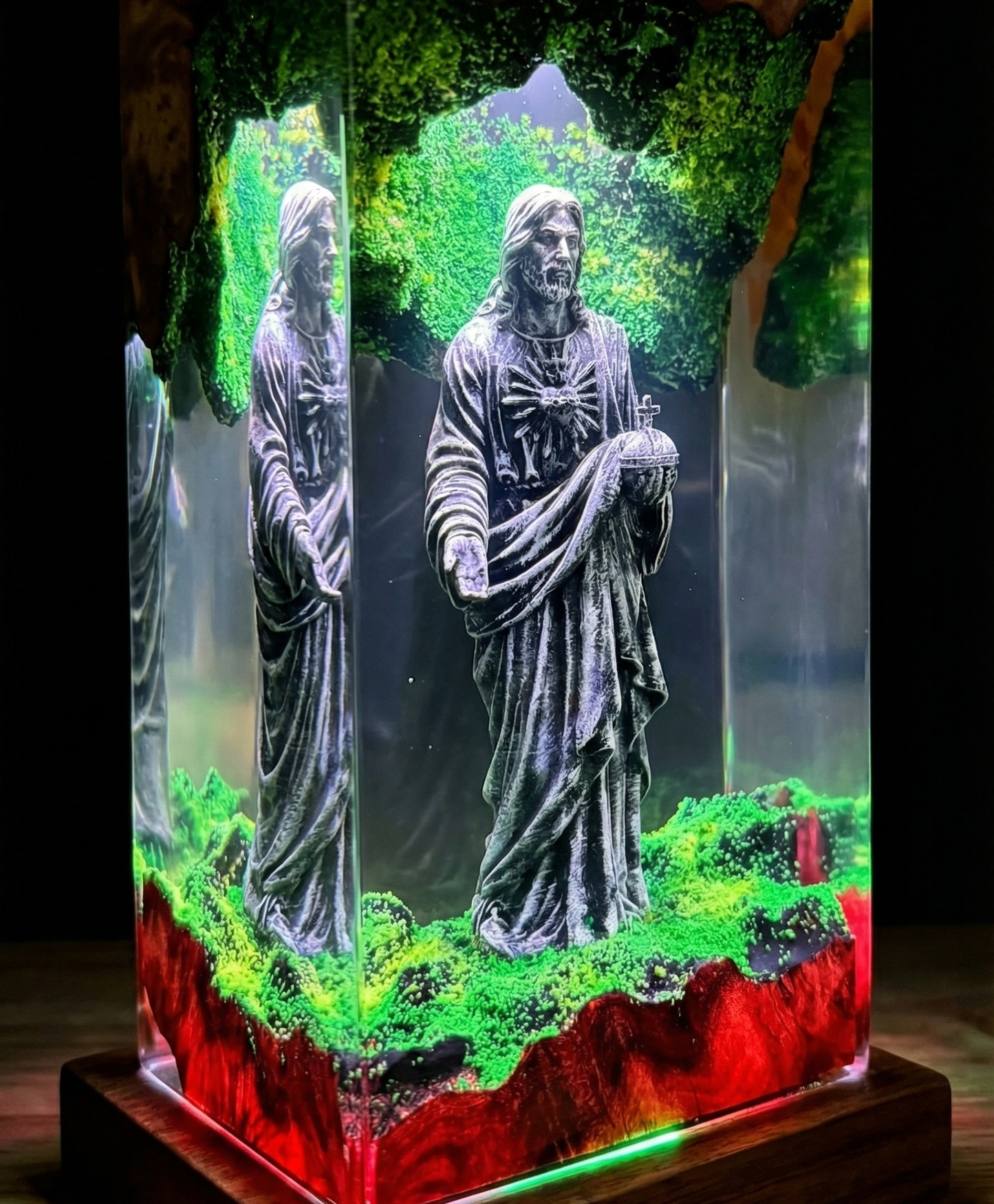 "Garden of Light" Resin Lamp