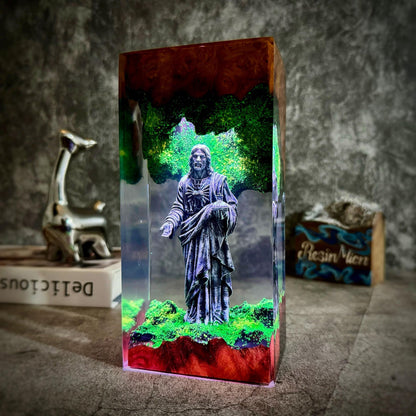 "Garden of Light" Resin Lamp