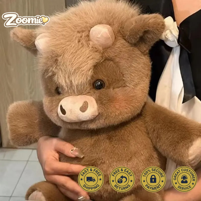 Muvello® Running Highland Cow Plushie